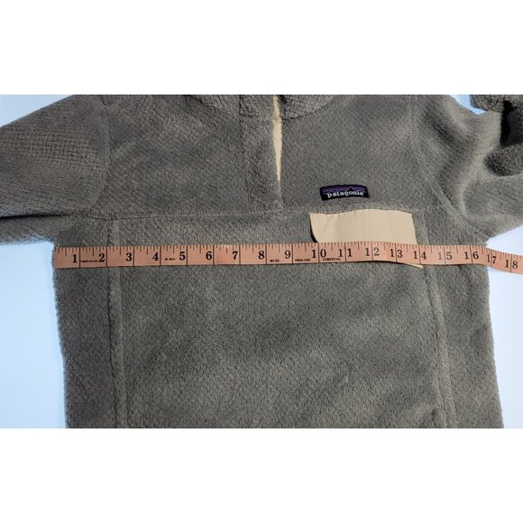 PATAGONIA Snap-T Polartec Fleece Pullover Gray/Pink Pockets Size XS - Picture 12 of 15